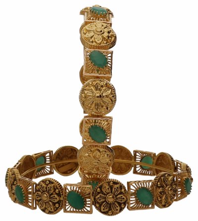 Bangles & Kadas in 22KT gold by Shree Omkar Jewellers, design 1