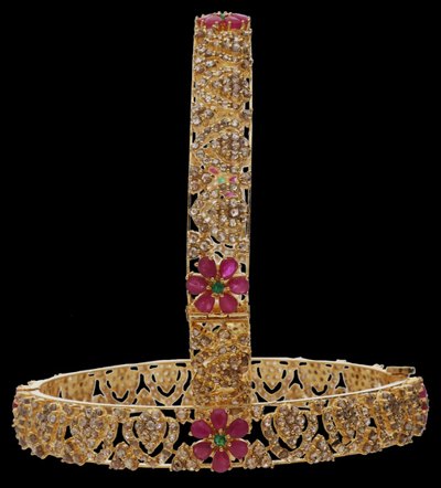 Bangles & Kadas in 22KT gold by Shree Omkar Jewellers, design 6