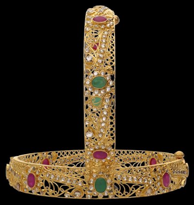 Bangles & Kadas in 22KT gold by Shree Omkar Jewellers, design 7