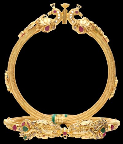 Bangles & Kadas in 22KT gold by Shree Omkar Jewellers, design 8