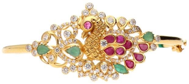 Bracelets in 22KT gold by Shree Omkar Jewellers, design 1