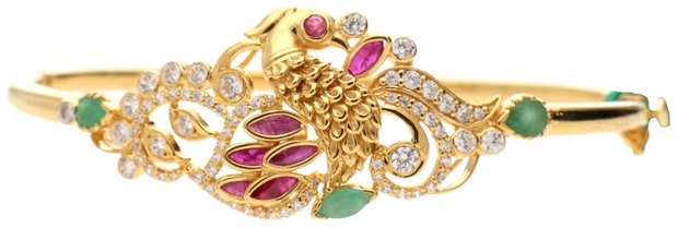 Bracelets in 22KT gold by Shree Omkar Jewellers, design 2