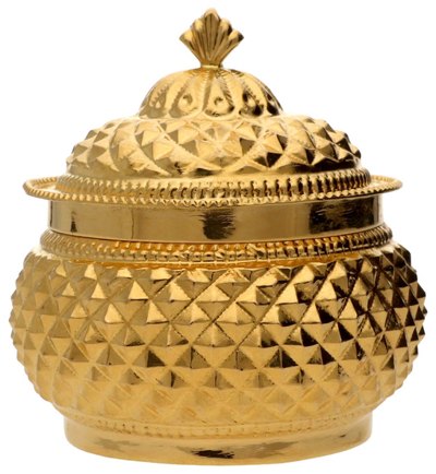 Kum Kum Boxes & Tiger Nails in 22KT gold by Shree Omkar Jewellers, design 5