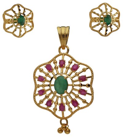 Lockets & Pendants in 22KT gold by Shree Omkar Jewellers, design 4