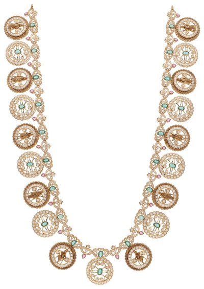 Uncut Diamond Polki & Chakri in 22KT gold by Shree Omkar Jewellers, design 5