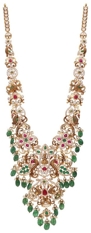 Uncut Diamond Polki & Chakri in 22KT gold by Shree Omkar Jewellers, design 8