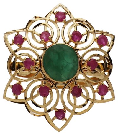 Rings in 22KT gold by Shree Omkar Jewellers, design 3