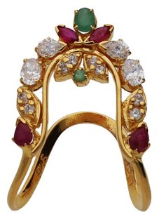 Rings in 22KT gold by Shree Omkar Jewellers, design 5